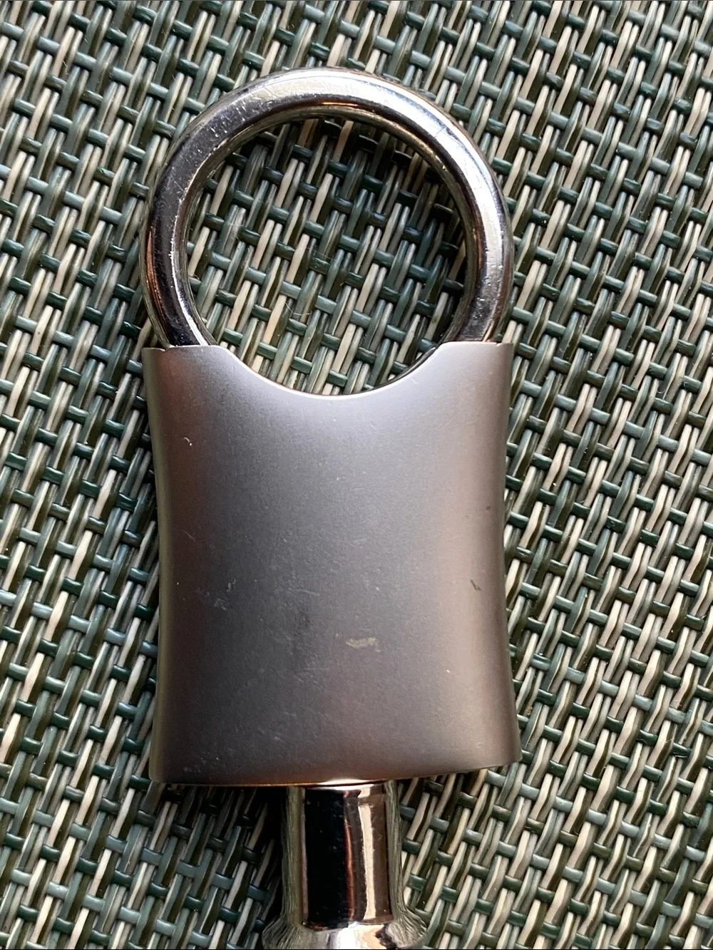 Silver Metal Keychain - Sleek Key Ring Accessory